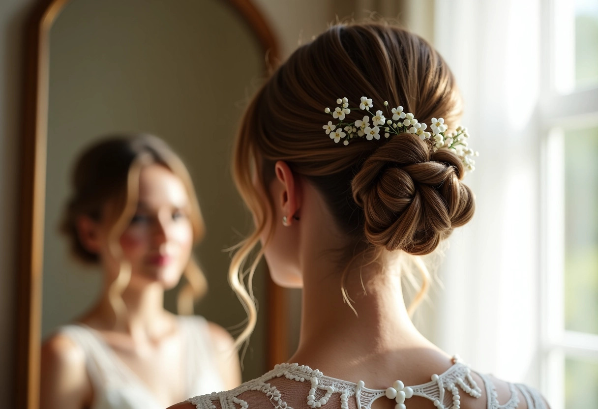 chignon bohème